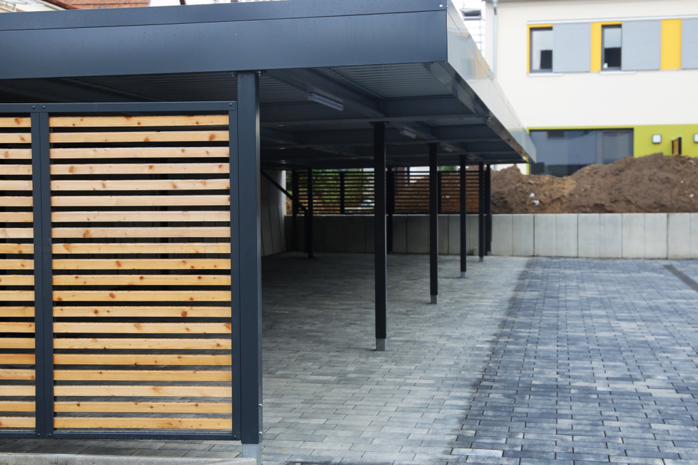 enclosed carport